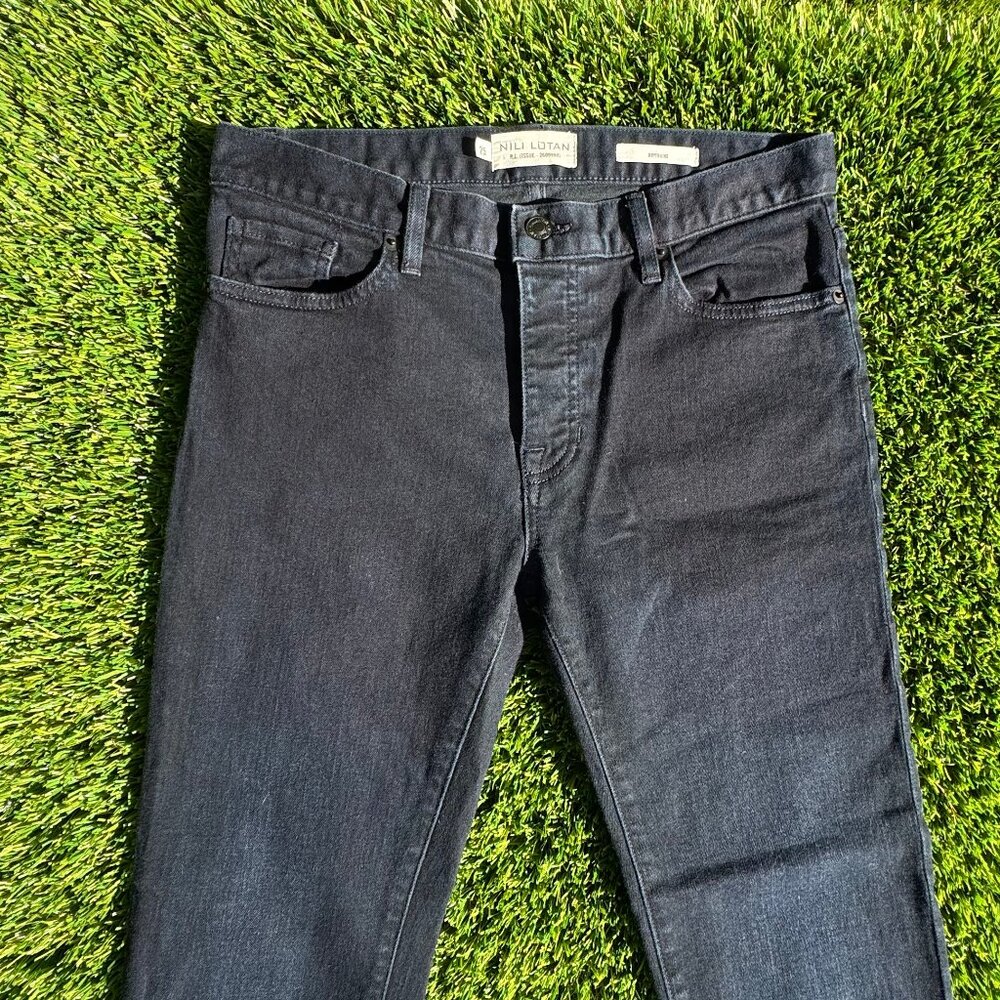 Nili Lotan Mid-Rise Straight Leg Boyfriend Jeans Size 25